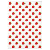 Cute Strawberry Pattern | Gepersonaliseerd Klembord (Achterkant)