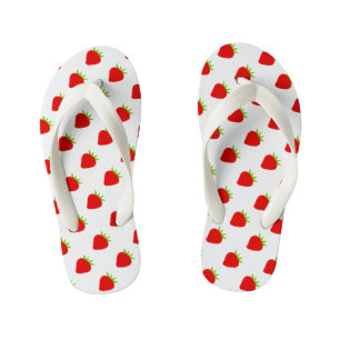 Cute Strawberry Pattern Kinder Teenslippers