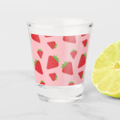 Cute Strawberry Pattern Shot Glas (Voorkant)