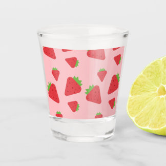 Cute Strawberry Pattern Shot Glas
