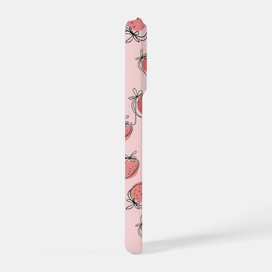 Cute Strawberry Pink Pattern Phone Case (Côté droit)