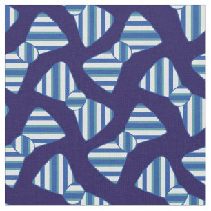 Cute Striped Bowties Blue Baby Boy Stof