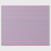 Cute Striped Pattern Pink Green White Seamless Cadeaupapier (Vlak)