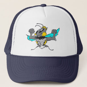 Cute Strong Bumble Bee Cartoon Trucker Hat Trucker Pet
