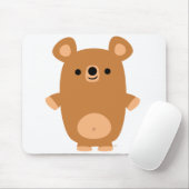 Cute Strong Cartoon Beer mousepad Muismat (Met muis)