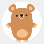 Cute Strong Cartoon Beer sticker (Voorkant)