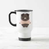 Cute Strong Cartoon Pig Commuter Mok (Links)