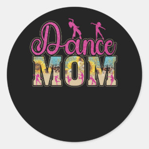 Cute Stropdas-dye Dance Mam Moederdag Dancing Mama Ronde Sticker