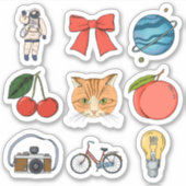 Cute Stuff Sticker (Voorkant)