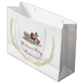 Cute Stuffed Animal Thmed Gift Bag Groot Cadeauzakje (Voorkant Gekanteld)