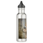 Cute Stuffed Beer Rustic Wooden Backdrop Waterfles (Links)