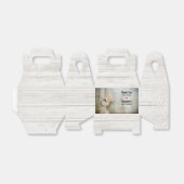 Cute stuffed Beer Rustic Wooden Wall Bedankdoosjes (Uitgevouwen)