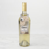 Cute stuffed Beer Rustic Wooden Wall Flessenhanger (Op fles)