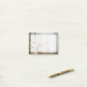 Cute stuffed Beer Rustic Wooden Wall Post-it® Notes (Op bureau)