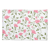 Cute Stylied Roze Roses Pattern Kussensloop (Achterkant)