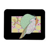 Cute Stylish Framed Pastel Songbird Magneet (Horizontaal)