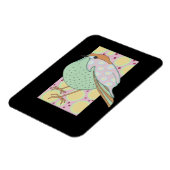 Cute Stylish Framed Pastel Songbird Magneet (Linkerzijde)