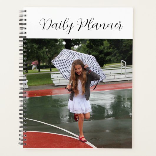Cute, Stylish, Simple, Unique Photo Daily Planner (Devant)