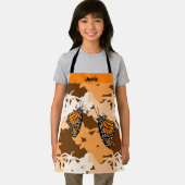 Cute Stylized Monarch Butterfly Oranje Schort (Insitu)