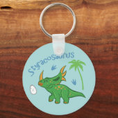Cute Styracosaurus Sleutelhanger (Voorkant)