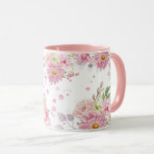 Cute Sublimation Florale Mug (Devant droit)