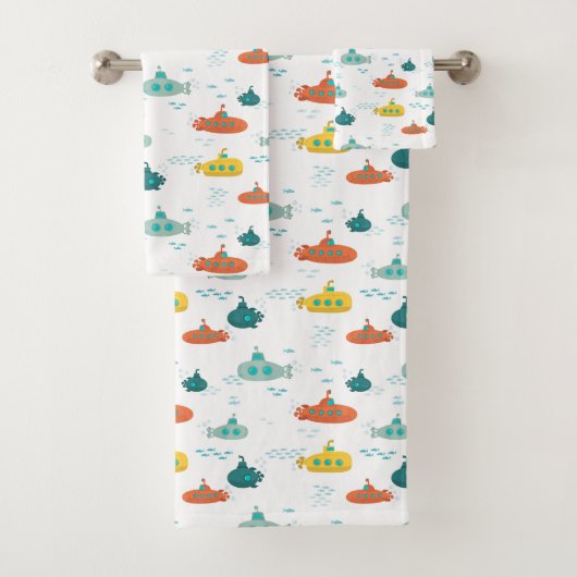 Cute Submarine Nautical Deep Sea Fish Kids (En situation)