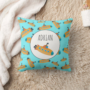 Cute Submarine Pattern Nursery Kinder Room Kussen