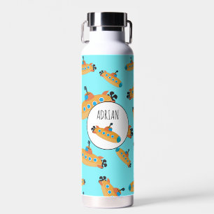 Cute Submarine Pattern School Waterfles