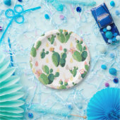Cute Succulent Lovely Cactus Paper Borden Papieren Bordje (Feest)