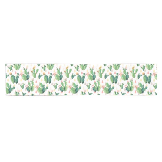 Cute Succulent Lovely Cactus Table Runner Korte Tafelloper (Horizontaal)