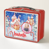 Cute Sucre de canne Enfants Photo Metal Lunchbox (Devant)