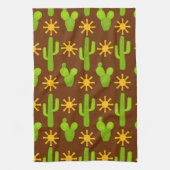 Cute Sud-Ouest motif cactus serviette de cuisine (Vertical)