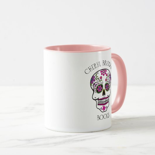 Cute Sugar Skull Coffee Mok (Voorkant rechts)