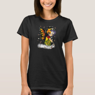 Cute Sugar Skull Girl Day of the Dead Autism Aware T-shirt