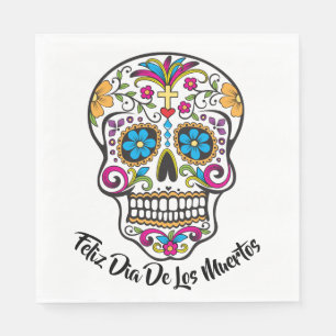Cute Sugar Skull Happy Day of the Dead Servet