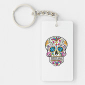 Cute Sugar Skull Happy Day of the Dead Sleutelhanger (Voorkant)