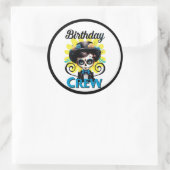 Cute Sugar Skull Ronde Sticker (Tas)