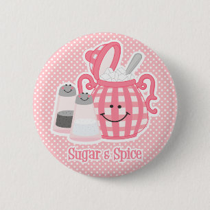 Cute Sugar & Spice Pin Ronde Button 5,7 Cm