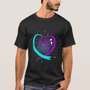 Cute Suicide Awareness Heart Happy Support Grafisc T-shirt
