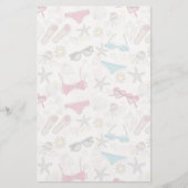 Cute Summer Abstract Pattern Briefpapier (Voorkant)