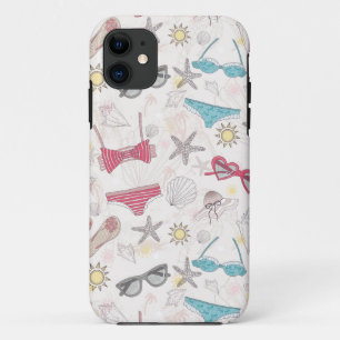 Cute Summer Abstract Pattern iPhone 11 Hoesje
