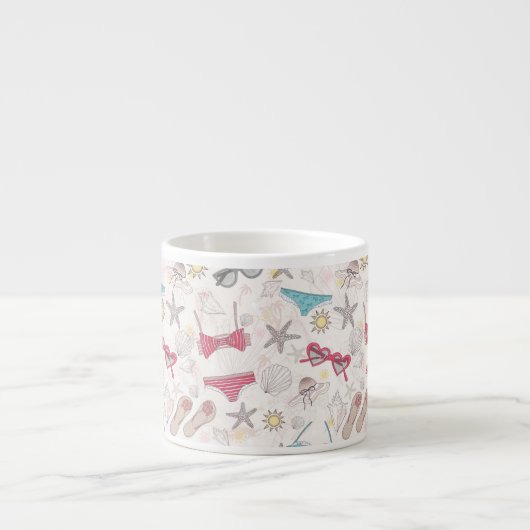 Cute Summer Abstract Pattern Espresso Kop (Voorkant)