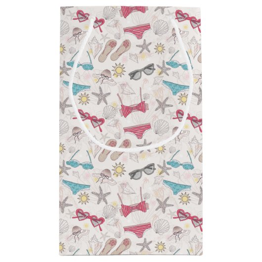 Cute Summer Abstract Pattern Klein Cadeauzakje (Achterkant)