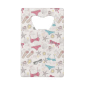 Cute Summer Abstract Pattern Kredietkaart Flessenopener (Achterkant)