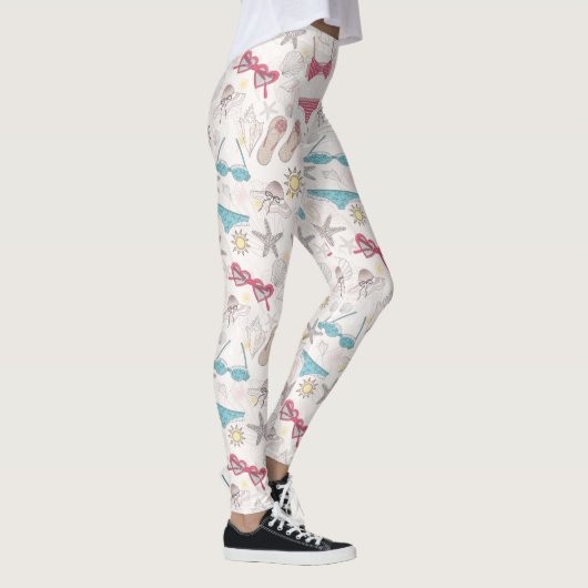 Cute Summer Abstract Pattern Leggings (Rechts)