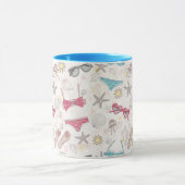 Cute Summer Abstract Pattern Mok (Midden)