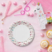 Cute Summer Abstract Pattern Papieren Bordje (Feest)