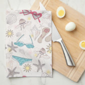 Cute Summer Abstract Pattern Theedoek (Quarter Fold)