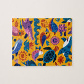 Cute Summer Animals Pattern Puzzle Gift (Horizontal)