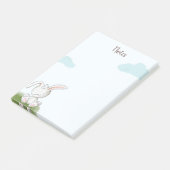 Cute Summer Bunny Rabbit elke dag Post-it® Notes (Schuin)